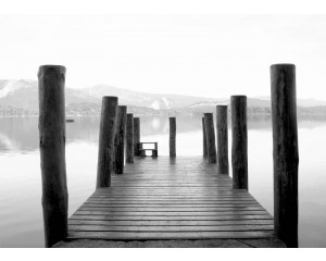 Fototapete Holzgerüst