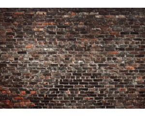 Fototapete einer industriellen Ziegelwand mit urbanem Flair.