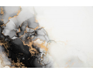 Fototapete mit einer luxuriösen Struktur aus goldenem Marmor, die einen industriellen und raffinierten Stil unterstreicht.