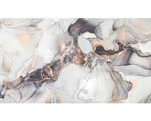Fototapete aus Marmor mit goldenen Akzenten in einem abstrakten und industriellen Stil, mit Grautönen als Basis.