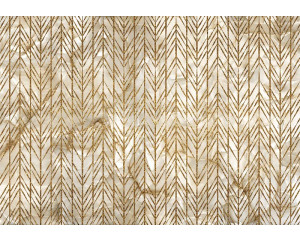 Fototapete mit feinen goldenen Linien auf einem Hintergrund aus weichem Marmor, der ein elegantes und luxuriöses Aussehen schafft.