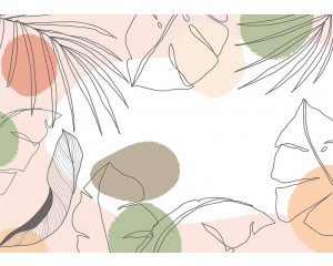 Fototapete Minimalistisches Design in sanften Pastellfarben