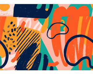 Fototapete Moderne Kunst im abstrakten Design