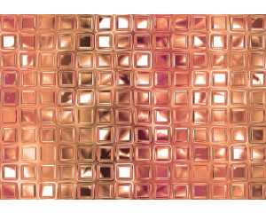 Mosaikglas-Fototapete, künstlerisch und farbenfroh.