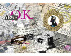 Fototapete Old Newspaper