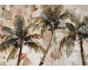 Fototapete von Palmen, mit einer tropischen und heiteren Atmosphäre.