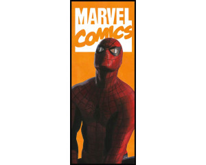 Spiderman Fototapete im klassischen Marvel-Comic-Stil, energiegeladen und lebendig.