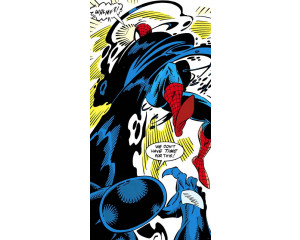 Retro-Comic-Fototapete von Spiderman, perfekt für ein verspieltes und buntes Zimmer.