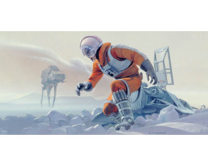 Star Wars Hoth Pilot Fototapete, ideal für ein Sci-Fi-Themenzimmer.