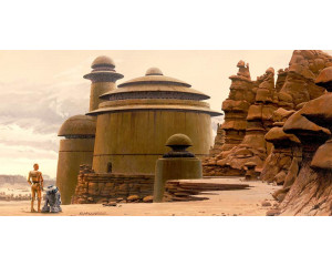 Jabba's Palace Star Wars Fototapete, eine klassische Szene für Fans der Saga.