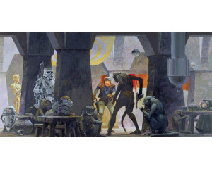 Star Wars Mos Eisley Streets Fototapete, ideal für den echten Star Wars Fan.