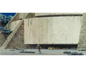 Yavin Temple Star Wars Fototapete, eine ikonische Kulisse aus der Original-Trilogie.