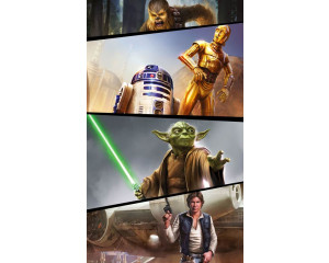 Star Wars Moments Rebels Fototapete zeigt die heldenhaften Rebellen aus der Star Wars-Franchise in epischer Kampf-Action.