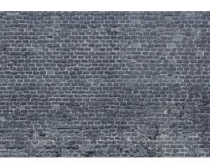 Dunkelgraue Ziegelwand mit realistischer Textur für einen modernen und industriellen Look.