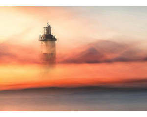 Fototapete Leuchtturm im Abendlicht