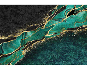 Gold und Pastellfarben vereinen sich in dieser Marmor-Fototapete zu einem farbenfrohen und einzigartigen Design.