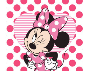 Minnie Mouse Disney Fototapete, bunt und verspielt, ideal für das Mädchenzimmer.