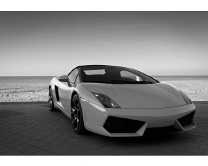 Fototapete von einem Lamborghini, sportliches Auto mit modernem Stil.