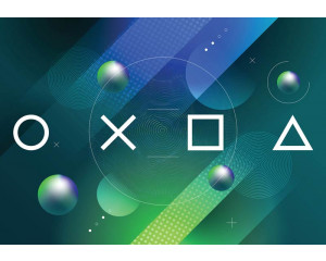 Fototapete mit einem PlayStation-Controller, ideal für ein modernes Spielzimmer.