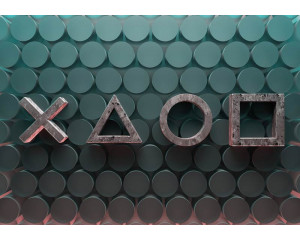 Controller, Spielkonsolen und ein modernes Gaming-Design voller leuchtender Farben und Details für spielbegeisterte Kinder.