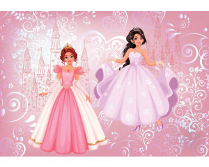 Fototapete von einem Prinzessinnenball, Märchenschloss mit tanzenden Prinzessinnen.