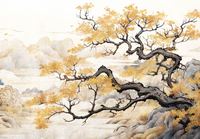 Fototapete Japanischer Baum