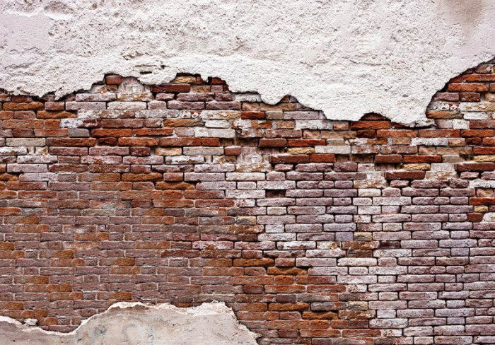 Fototapete Alte Backsteinmauer